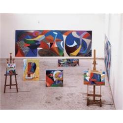DAVID HOCKNEY     (b. 1937)     THE STUDIO     signed, numbered of 45 and dated      “David Hockney 