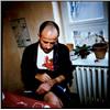 Image 1 : NAN GOLDIN     (b. 1953)     PIOTR WITH HIS AIDS MEDICATION, 1996     Cibachrome     31 x 31 in. (78