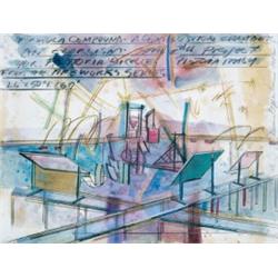 DENNIS OPPENHEIM     (b. 1938)     FORMULA COMPOUND... (FROM FIREWORKS SERIES)     signed and dated 