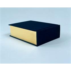 EDWARD RUSCHA     (b. 1937)     ME AND THE      cloth covered book with one-color foredge printing a