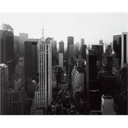 NICHOLAS NIXON     (b. 1947)     VIEW FROM 53RD STREET AT THIRD AVENUE      NYC, 1970     signed, ti