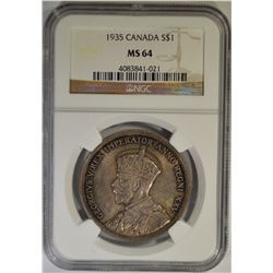 1935  CANADA DOLLAR