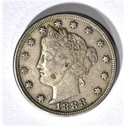 1888 LIBERTY NICKEL XF/AU