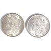 Image 1 : 1889 & 1896 MORGAN DOLLARS  CH BU