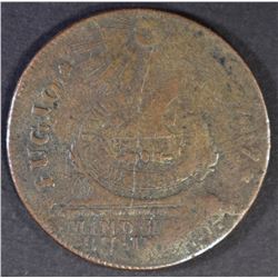 1787 FUGIO STATES UNITED XF SCRATCHES REV.