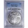 Image 1 : 2005 AMERICAN SILVER EAGLE  PCGS MS 70