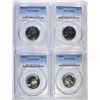 Image 1 : 4 WASHINGTON QUARTERS PCGS PR-68