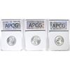 Image 2 : 3 PIECE QUARTERS ALL APCG GEM BU 1944 S ,