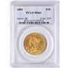 Image 1 : 1893 $10 Liberty Head Eagle Gold Coin PCGS MS61