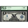 Image 1 : 1899 $1 Black Eagle Silver Certificate Note Fr.236 PCGS Choice About New 55