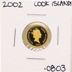 2002 Cook Islands $15 Year of the Horse Gold Coin