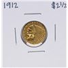Image 1 : 1912 $2 1/2 Indian Head Quarter Eagle Gold Coin