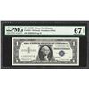 Image 1 : 1957B $1 Silver Certificate STAR Note Fr.1621* PMG Superb Gem Uncirculated 67PPQ