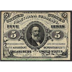 March 3, 1863 Five Cents Third Issue Fractional Currency Note