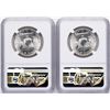 Image 2 : Lot of (2) 1955 Franklin Half Dollar Coins NGC MS64