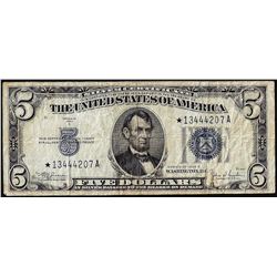 1934C $5 Silver Certificate STAR Note