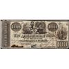 Image 1 : 1839 $100 Agricultural Bank of Mississippi Natchez Obsolete Note