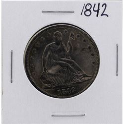 1842 Seated Liberty Half Dollar Coin