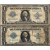 Image 1 : Lot of (2) 1923 $1 Silver Certificate Notes