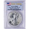 Image 1 : 2006-P $1 Reverse Proof American Silver Eagle Coin PCGS PR68 First Strike
