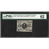 Image 1 : 1863 5 Cents Third Issue Fractional Currency Note Fr.1237 PMG Uncirculated 62