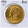 Image 1 : 1904-S $20 Liberty Head Double Eagle Gold Coin