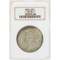 1900 $1 Morgan Silver Dollar Coin NGC MS65