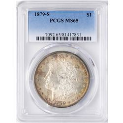 1879-S $1 Morgan Silver Dollar Coin PCGS MS65