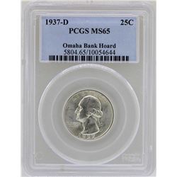 1937-D Washington Quarter Coin PCGS MS65