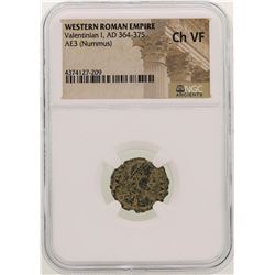 Valentinian I 364-375 AD Ancient Western Roman Empire Coin NGC CH VF