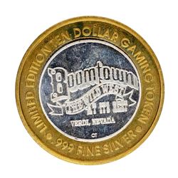 .999 Silver Boomtown Verdi, NV $10 Casino Limited Edition Gaming Token