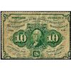 Image 1 : July 17, 1862 10 Cents First Issue Fractional Currency Note