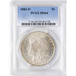 1883-O $1 Morgan Silver Dollar Coin PCGS MS64