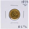 Image 1 : 1873-S $2 1/2 Liberty Head Quarter Eagle Gold Coin