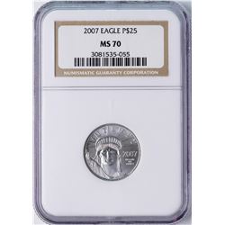 2007 $25 American Platinum Eagle Coin NGC MS70