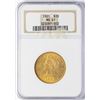 Image 1 : 1901 $10 Indian Head Eagle Gold Coin NGC MS61