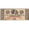 Image 1 : 1862 $10 The State of Georgia Obsolete Note