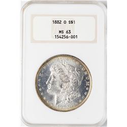 1882-O $1 Morgan Silver Dollar Coin NGC MS63