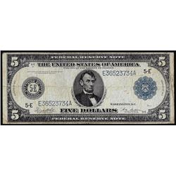 1914 $5 Federal Reserve Note Richmond