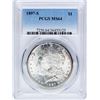 Image 1 : 1897-S $1 Morgan Silver Dollar Coin PCGS MS64