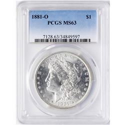 1881-O $1 Morgan Silver Dollar Coin PCGS MS63