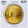 Image 1 : 1897-S $20 Liberty Head Double Eagle Gold Coin
