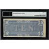 Image 2 : 1864 $10 Confederate States of America Note T-68 PMG Uncirculated 62EPQ