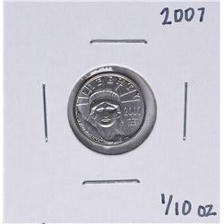2007 Platinum American Eagle 1/10 oz. Platinum Coin