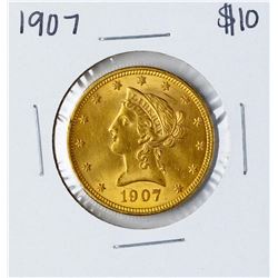 1907 $10 Liberty Head Eagle Gold Coin