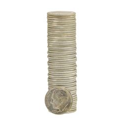 Roll of (50) 1961-D Brilliant Uncirculated Roosevelt Dimes