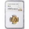 Image 1 : 1918C Canada Sovereign Gold Coin NGC MS61