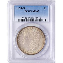 1898-O $1 Morgan Silver Dollar Coin PCGS MS65