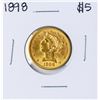 Image 1 : 1898 $5 Liberty Head Half Eagle Gold Coin