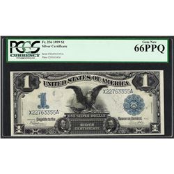 1899 $1 Black Eagle Silver Certificate Note Fr.236 PCGS Superb Gem New 66PPQ